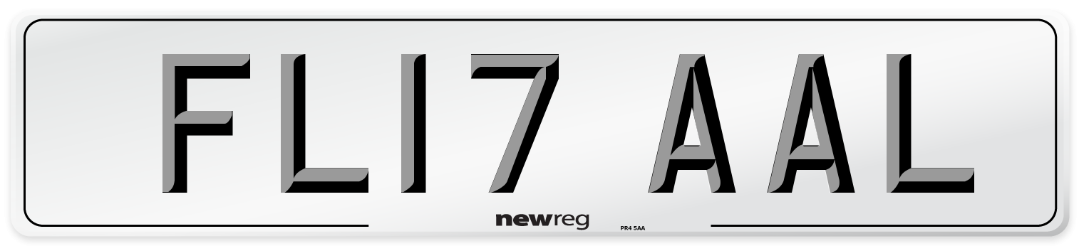 FL17 AAL Number Plate from New Reg